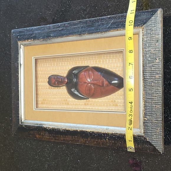 Framed Shadowbox African Mask - Picture 6 of 7